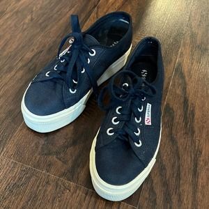 Superga Navy Blue Sneakers